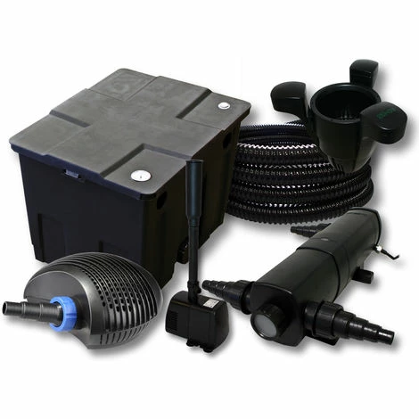 WILTEC Filter Set 12000l Teich,24W Teichklärer,CTF ECO 20W Pumpe 25m Schlauch Skimmer SK40 Springbrunnen 1 WILTEC Filter Set 12000l Teich,24W Teichklärer,CTF ECO 20W Pumpe 25m Schlauch Skimmer SK40 Springbrunnen