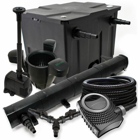 WILTEC Filter Set 12000l Teich 72W Teichklärer NEO8000 70W Pumpe 25m Schlauch Skimmer SK40 Springbrunnen 1 WILTEC Filter Set 12000l Teich 72W Teichklärer NEO8000 70W Pumpe 25m Schlauch Skimmer SK40 Springbrunnen