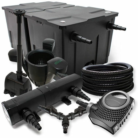 WILTEC SunSun Filter Set 60000l Teich 36W Teichklärer NEO8000 70W Pumpe 25m Schlauch Skimmer Springbrunnen 1 WILTEC SunSun Filter Set 60000l Teich 36W Teichklärer NEO8000 70W Pumpe 25m Schlauch Skimmer Springbrunnen