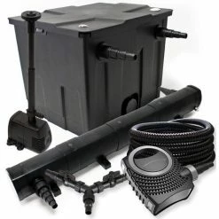 WILTEC Filter Set Für 12000l Teich 72W Teichklärer NEO8000 70W Pumpe 25m Schlauch Springbrunnen
