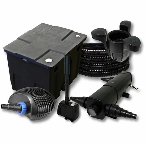 WILTEC Filter Set 12000l Teich,36W Teichklärer,CTF ECO 20W Pumpe 25m Schlauch Skimmer SK30 Springbrunnen 1 WILTEC Filter Set 12000l Teich,36W Teichklärer,CTF ECO 20W Pumpe 25m Schlauch Skimmer SK30 Springbrunnen