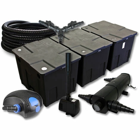 WILTEC SunSun Filter Set Für 90000l Teich Mit 36W Teichklärer Und 100W ECO Pumpe 25m Schlauch Springbrunnen 1 WILTEC SunSun Filter Set Für 90000l Teich Mit 36W Teichklärer Und 100W ECO Pumpe 25m Schlauch Springbrunnen