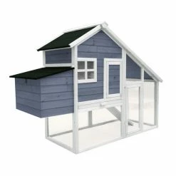 WILTEC Hühnerstall Mit Freilauf Und Nistkasten Fichtenholz 1720x660x1200 Mm Gitter Und Kotwanne Verzinkt