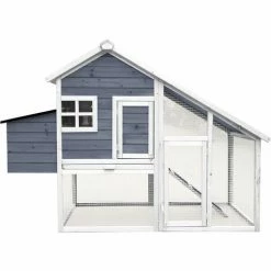 WILTEC Hühnerstall Mit Freilauf Und Nistkasten Fichtenholz 1720x660x1200 Mm Gitter Und Kotwanne Verzinkt -WILTEC SHOP 31464502 3