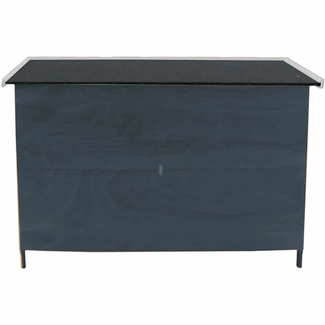 WILTEC 2-Etagen Nagerhaus Grau Hasenstall Kaninchenstall Kleintierhaus Hasenhaus 3 WILTEC 2-Etagen Nagerhaus Grau Hasenstall Kaninchenstall Kleintierhaus Hasenhaus – Bild 3