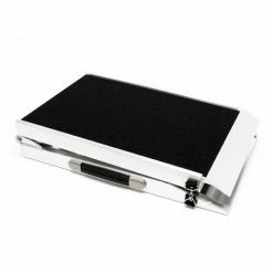 WILTEC Hunderampe Tierrampe 1fach Faltbar Aluminium Rutschfeste Oberfläche 244 X 38cm 115kg