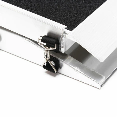 WILTEC Hunderampe Tierrampe 1fach Faltbar Aluminium Rutschfeste Oberfläche 244 X 38cm 115kg 5 WILTEC Hunderampe Tierrampe 1fach Faltbar Aluminium Rutschfeste Oberfläche 244 X 38cm 115kg – Bild 5