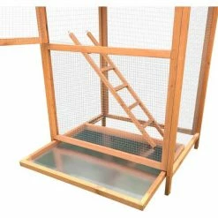 WILTEC Vogelvoliere Aus Holz Vogelkäfig Mit Sitzstangen Vogelhaus Mit Schmutzwanne Tierkäfig Voliere 2 WILTEC Vogelvoliere Aus Holz Vogelkäfig Mit Sitzstangen Vogelhaus Mit Schmutzwanne Tierkäfig Voliere -WILTEC SHOP 3200791 3