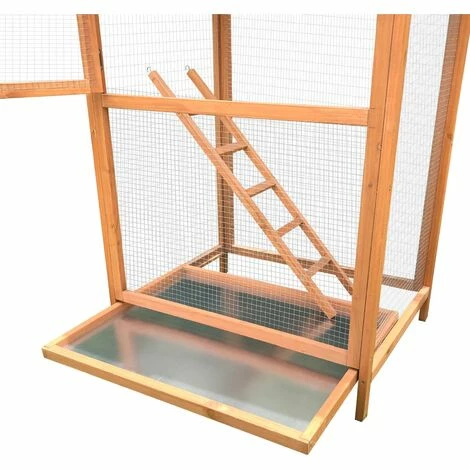 WILTEC Vogelvoliere aus Holz Vogelkäfig mit Sitzstangen Vogelhaus mit Schmutzwanne Tierkäfig Voliere WILTEC Vogelvoliere Aus Holz Vogelkäfig Mit Sitzstangen Vogelhaus Mit Schmutzwanne Tierkäfig Voliere -WILTEC SHOP 3200791 3