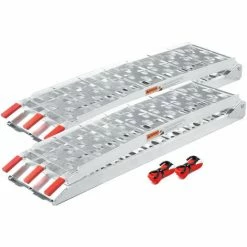 WILTEC 2x Auffahrrampe Motorrad ATV Faltbar Aluminium Auffahrschiene Fahrrampe Laderampe 223cm 680kg