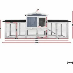 WILTEC Kaninchenstall Hasenstall Freilauf Kaninchenkäfig Hasenkäfig Käfig Hase Kaninchen -WILTEC SHOP 34589122 4