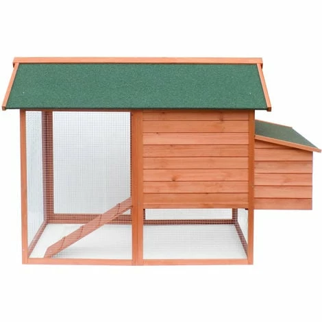 WILTEC Hühnerstall Mit Freilauf Und Erhöhtem Unterschlupf, Aus Fichtenholz Mit Bitumendach 1710x800x1100 Mm 2 WILTEC Hühnerstall Mit Freilauf Und Erhöhtem Unterschlupf, Aus Fichtenholz Mit Bitumendach 1710x800x1100 Mm – Bild 2