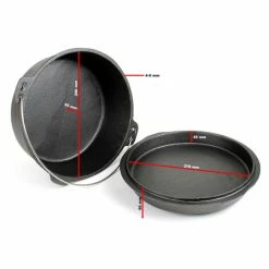 WILTEC Dutch Oven 8l Mit Untersetzer Und Deckelheber, Kochtopf Aus Gusseisen Für Lagerfeuer Und Camping -WILTEC SHOP 46681982 4