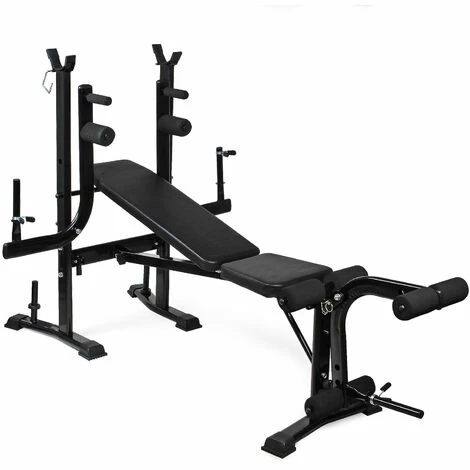 WILTEC Kraftstation Hantelbank Bis 200kg Klappbar Arm- Und Beincurler Trainingsbank Mit Langhantelablage 1 WILTEC Kraftstation Hantelbank Bis 200kg Klappbar Arm- Und Beincurler Trainingsbank Mit Langhantelablage