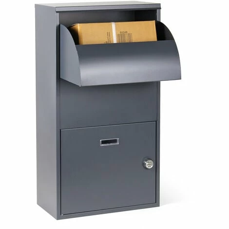 WILTEC Paketbox Grau 41x22x75cm Standbriefkasten Paketkasten für Zuhause Postbox Pakete und Briefe WILTEC Paketbox Grau 41x22x75cm Standbriefkasten Paketkasten Für Zuhause Postbox Pakete Und Briefe -WILTEC SHOP 50878392 2