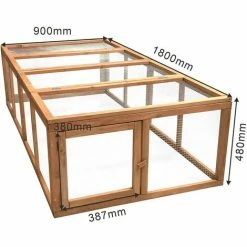 WILTEC Hasenstall XXL Kaninchenstall Kleintierstall Stall Freigehege Freilauf Gehege -WILTEC SHOP 5623069 4