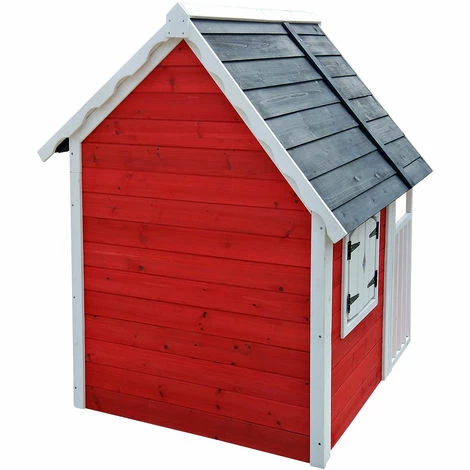 WILTEC Spielhaus für Kinder aus Holz mit Veranda, Fenstern und Doppelflügeltür WILTEC Spielhaus Für Kinder Aus Holz Mit Veranda, Fenstern Und Doppelflügeltür -WILTEC SHOP 9224229 5